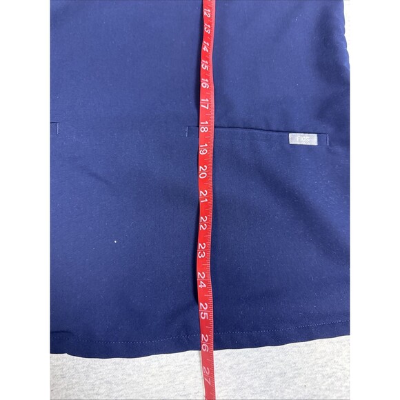 Figs Scrub Top Womens Medium Casma Three Pocket Technical Collection Navy Blue - Picture 7 of 7